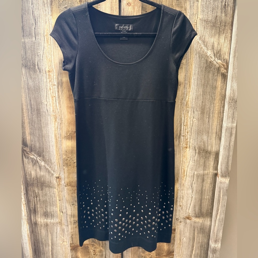 Karen Kane Black Mini Dress with Cutout Hem